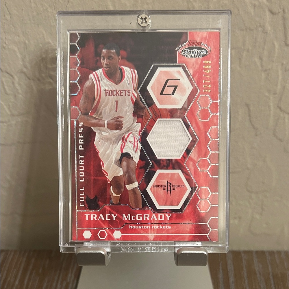Tracy McGrady | 2007-08 Topps Stadium Club | Full Court Press Relics | 327/499